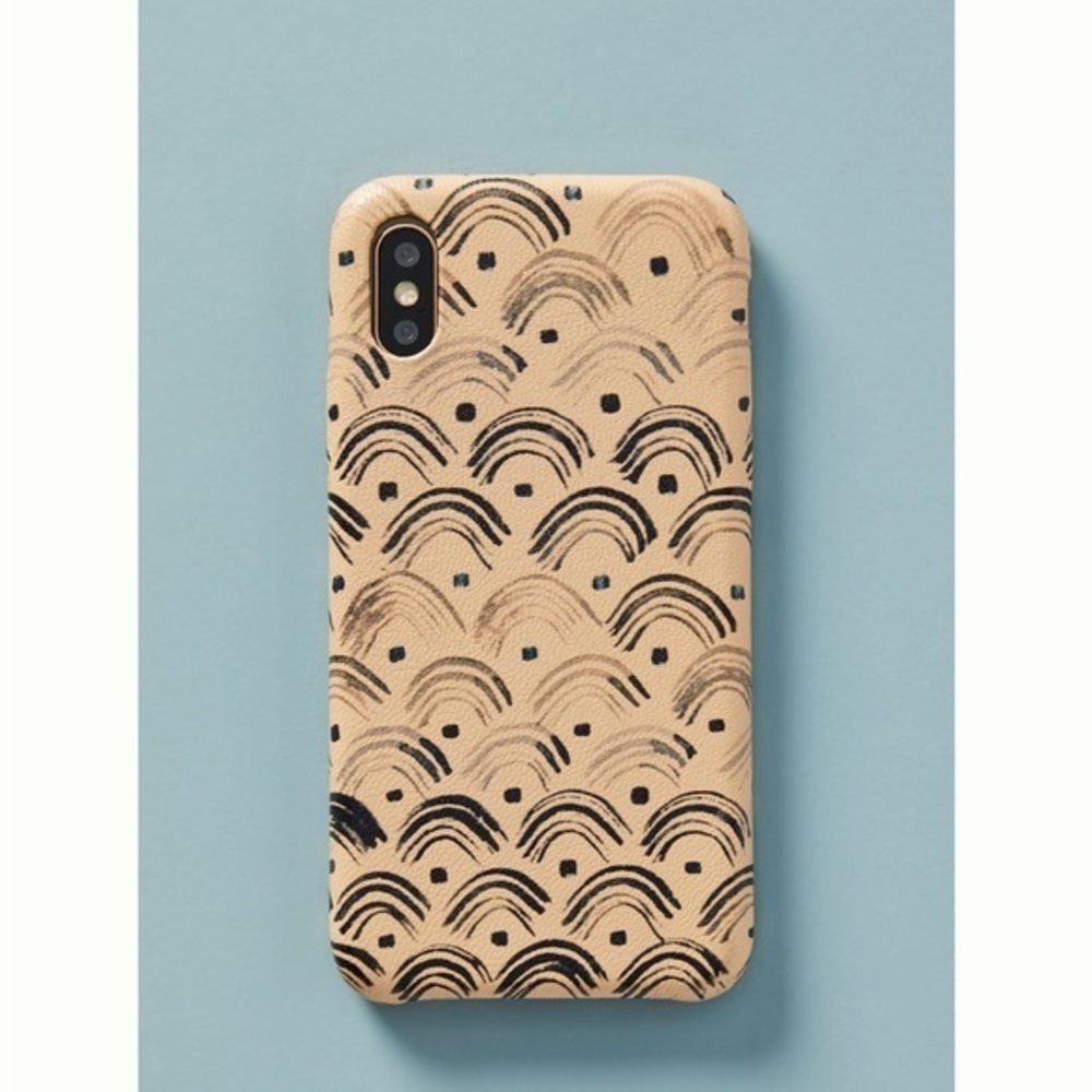 Anthropologie Maryann Leather iPhone X Case